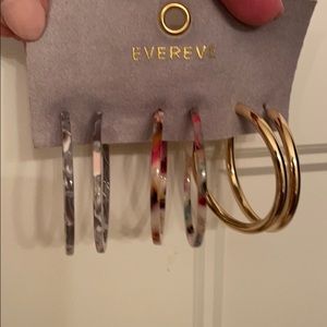 Three pairs of hoop earrings - NWT
